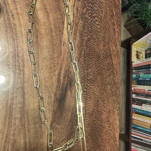 Sweat resistant gold tone Chain Necklace